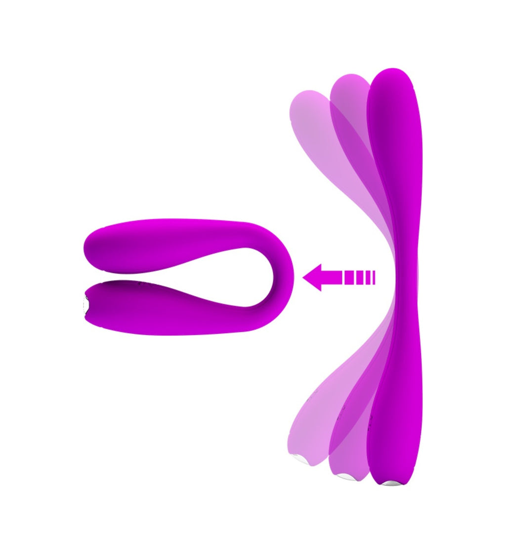Pretty Love Yedda 17 CM 12 Titreşim Fonksiyonlu USB Şarjlı Hafızalı Bükülebilir Teknolojik Vibratör