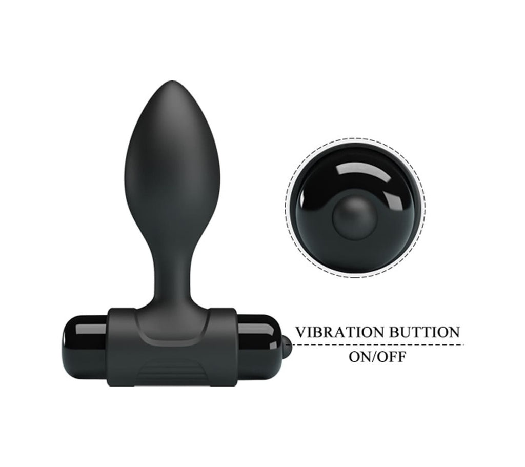 Pretty Love Vibra'S 9 Cm 10 Titreşimli Silikon Anal Vibratör Plug Anal Tıkacı