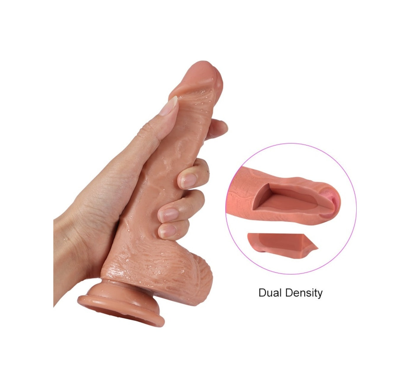 Diego 20 Cm Çift Katmanlı Süper Gerçekçi Realistik Penis Dildo