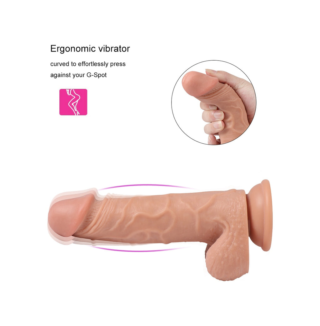 Uzaktan Kumandalı Titreşimli Realistik Penis 21 CM