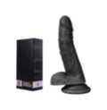 Et Dokusunda 21Cm Realistik Zenci Penis Gerçekçi Vibratör Dildo