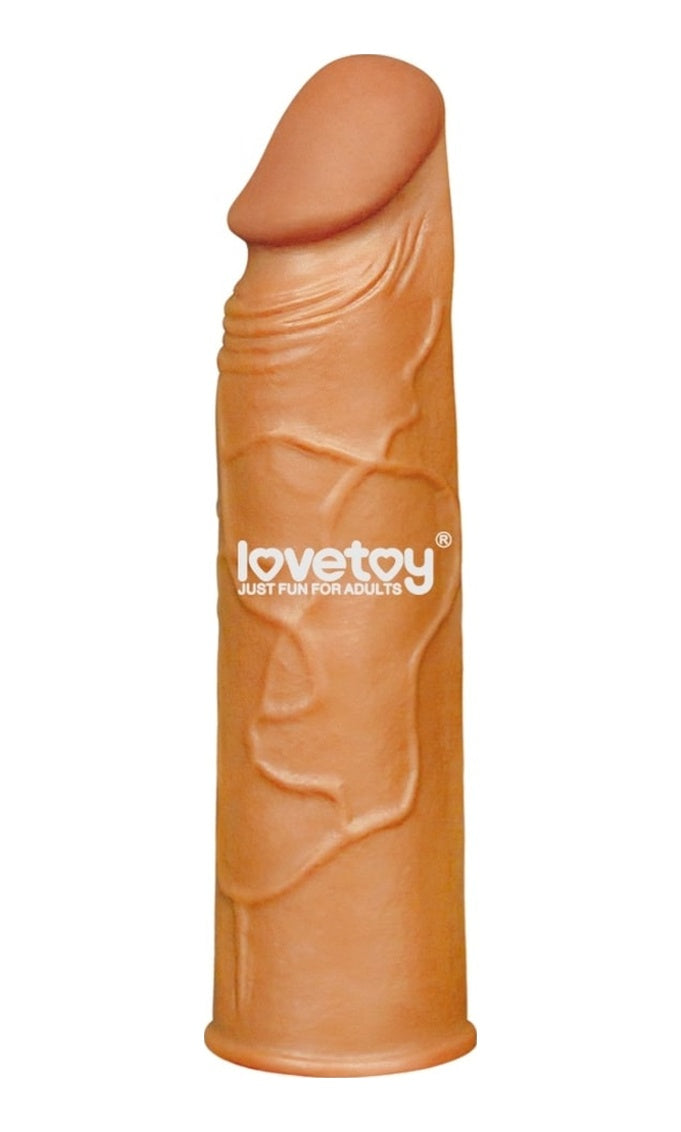 Lovetoy X-Large Realistik Uzatmalı Penis Kılıfı Melez Rengi