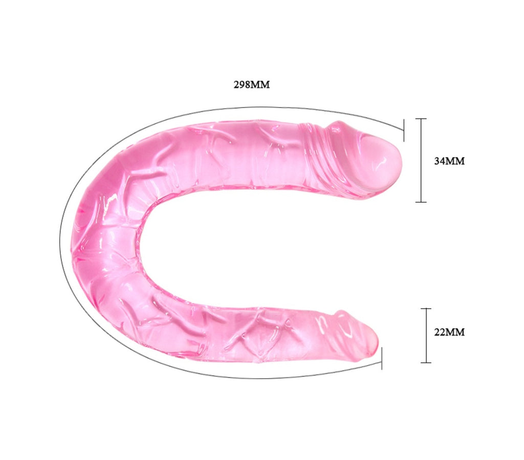 Double Dong 30 Cm Çift Taraflı Jel Dildo Anal Vajinal Penis