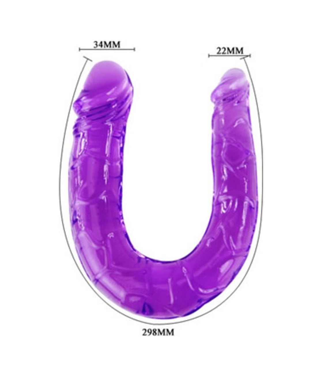 Double 30Cm Çift Taraflı Jel Dildo Anal Vajinal Penis Anal Plug
