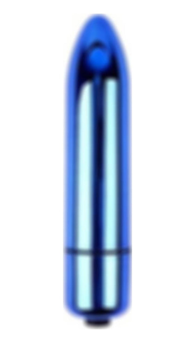 Bullet 9 Cm Mini Metal Titreşimli Süper Orgazm Vibratörü Mavi