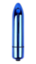 Bullet 9 Cm Mini Metal Titreşimli Süper Orgazm Vibratörü Mavi