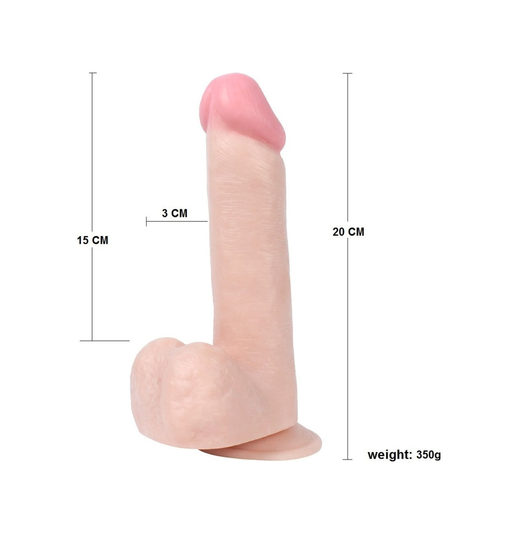 Strong 20 Cm Süper Gerçekçi Vantuzlu Kalın Realistik Penis Dildo