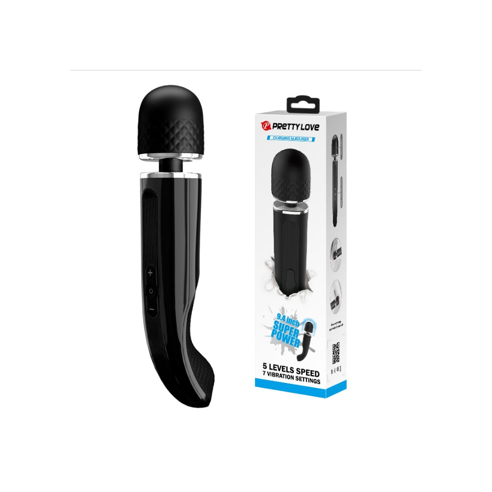 Charming 24 CM USB Şarjlı 5 Farklı Hız Ve 7 Titreşimli Erotik Masaj Vibratörü