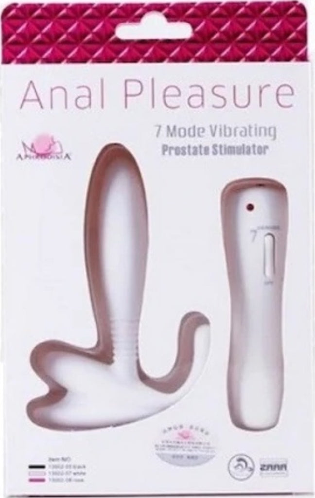 Anal Pleasures 7 Titreşimli Beyaz Anal Vibratör Anal Plug