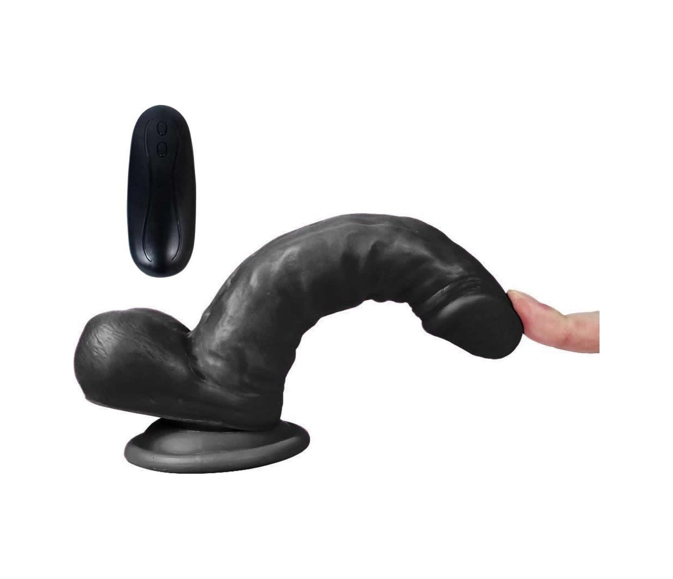 10 Titreşimli 17Cm Zenci Vibratör Realistik Gerçekçi Penis Dildo