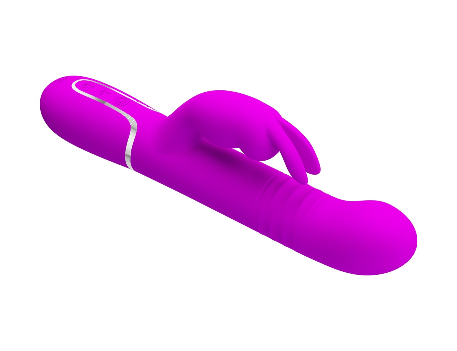 Multifonsiyonlu Rabbit 7 Titreşimli Oynarbaşlı Pembe Vibratör