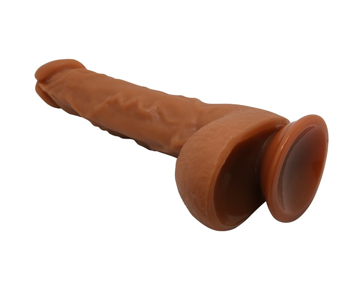 Gerçekçi Jason 25 CM Kavisli Penis Melez Damarlı Dev Dildo