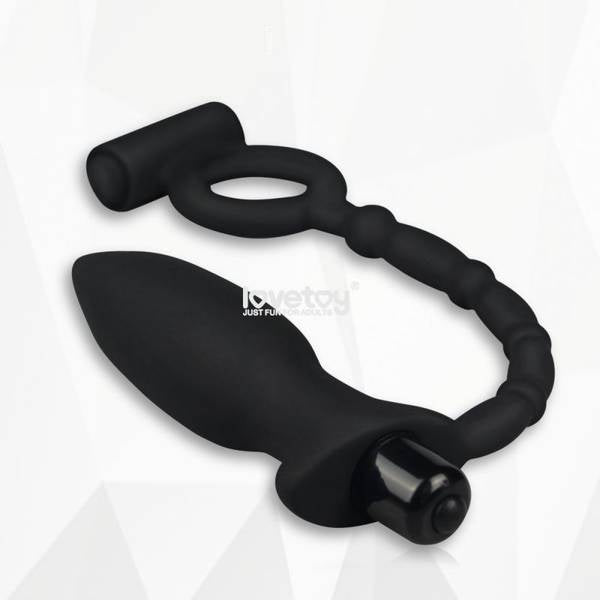10 Titreşimli Anal Vibratör Penis Halkalı Plug Tıpa
