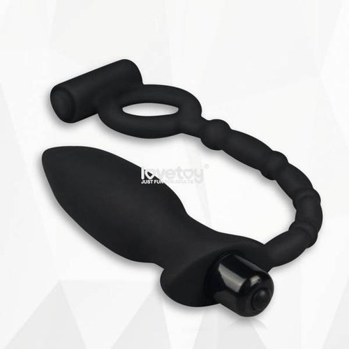 10 Titreşimli Anal Vibratör Penis Halkalı Plug Tıpa