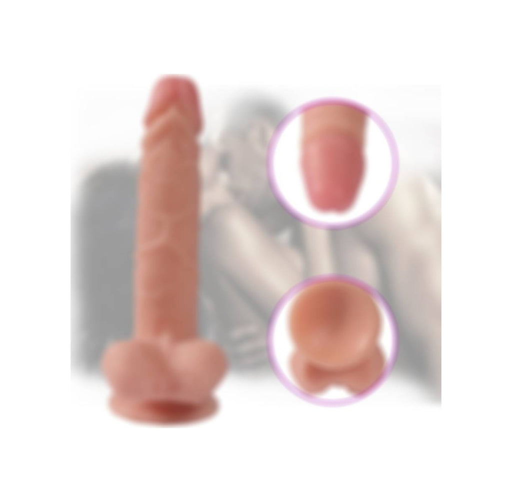 Dragon 19 Cm Vantuzlu Süper Gerçekçi Tam Realistik Penis Dildo