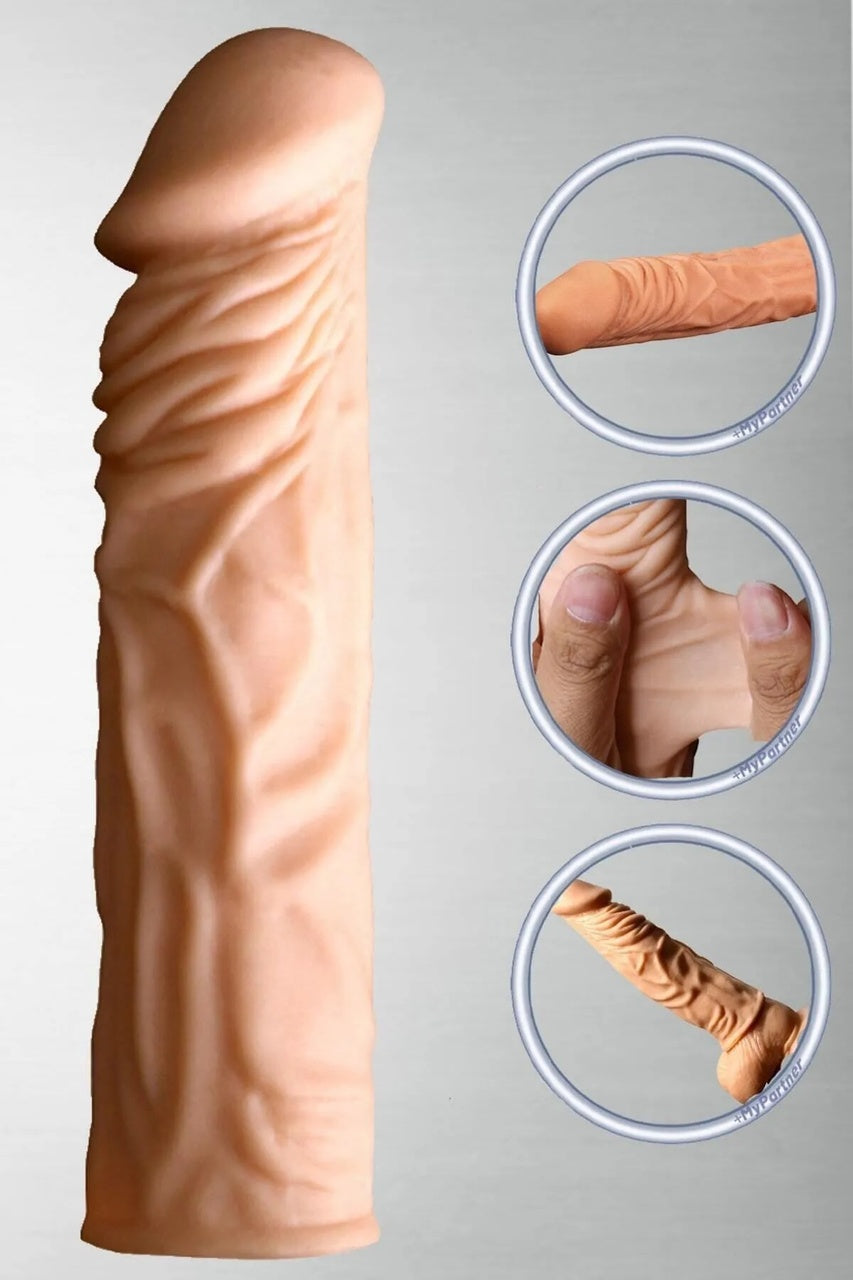 Özel Tasarım Penis Kılıfı 6 CM Uzatmalı Damarlı