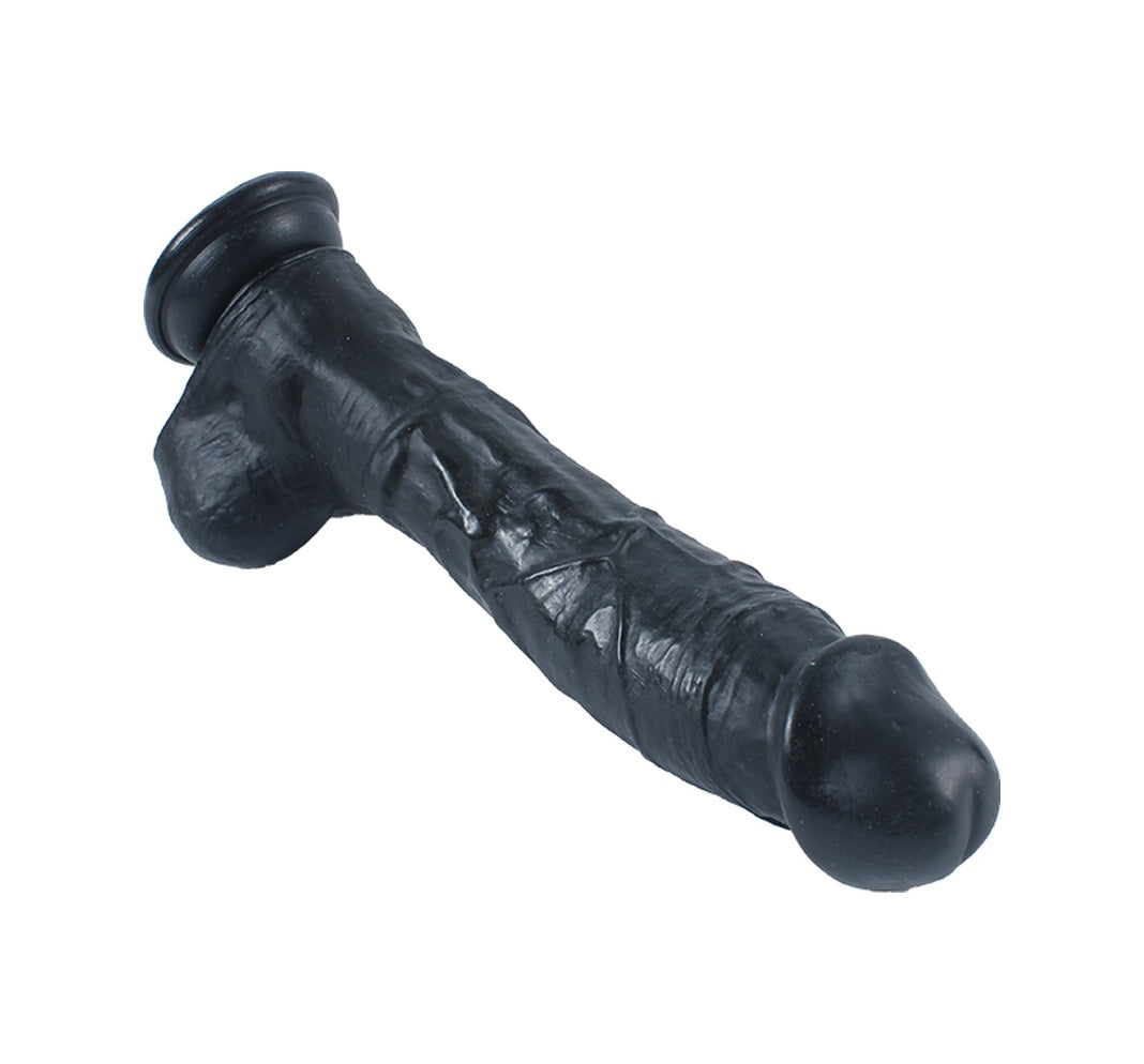 Tam Realistik 17 CM Vantuzlu Gerçekçi Ten Dokusunda Yapay Siyah Zenci Dildo Penis