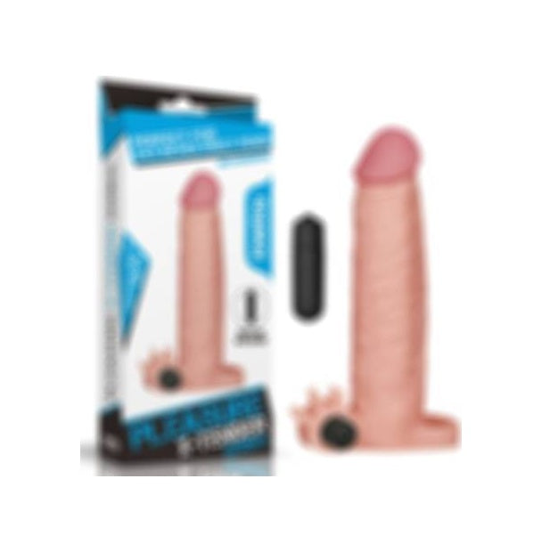 Lovetoy X-Tender Realistik Titreşimli 5 CM Dolgulu Uzatmalı Penis Kılıfı 19 CM