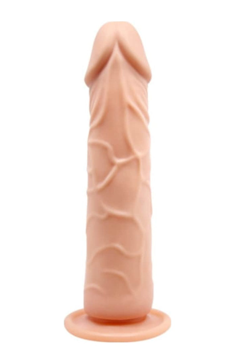 Baile Güçlü Vantuzlu Damarlı Soft Realistik Penis Anal Dildo Vibratör