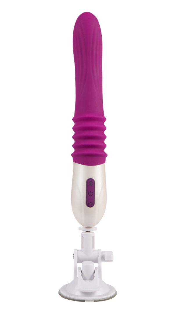 Usb Şarjlı Silikon 32 CM Otomatik Sex Makinesi Vantuzlu Vibratör