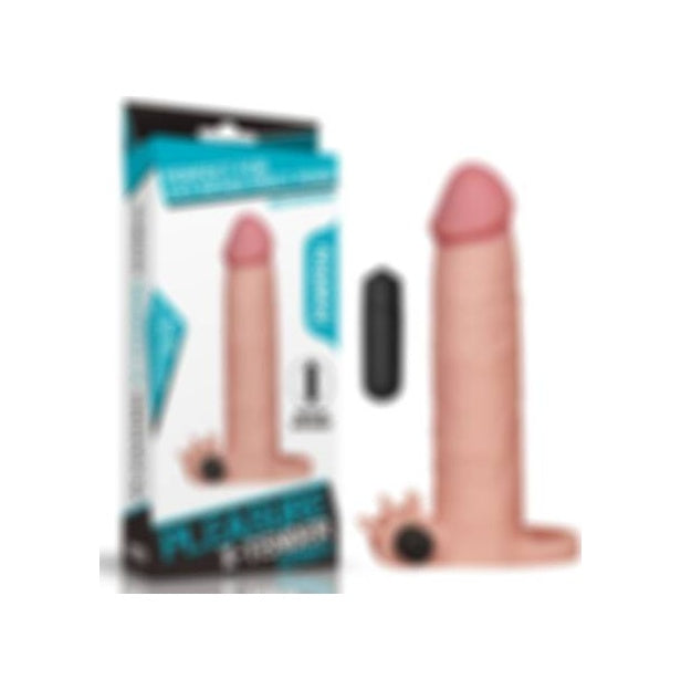Lovetoy X-Tender 8 CM Dolgulu Titreşimli Realistik Penis Kılıfı Halka 20 CM