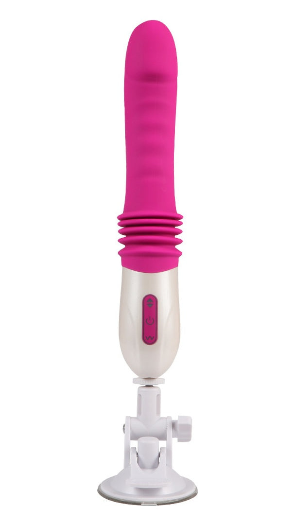Usb Şarjlı Silikon Otomatik Sex Makinesi Vantuzlu Vibratör Dildo