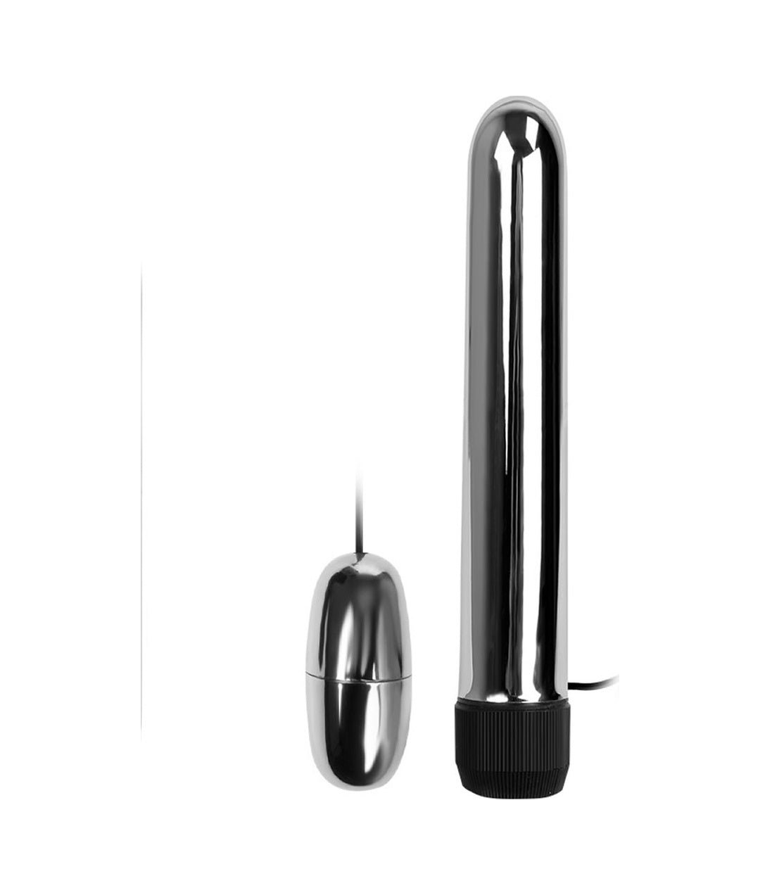 Baile Fantastik Titreşimli Metal Vibratör Mastürbatör 17 CM Anal Ve Vajinal Dildo