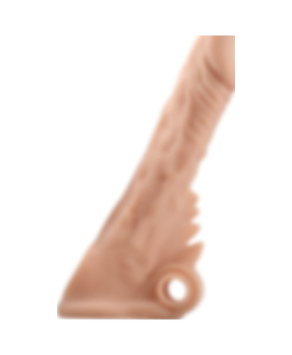 Realistik Tırtıklı 17 CM Yumuşak Dokulu Penis Kılıfı