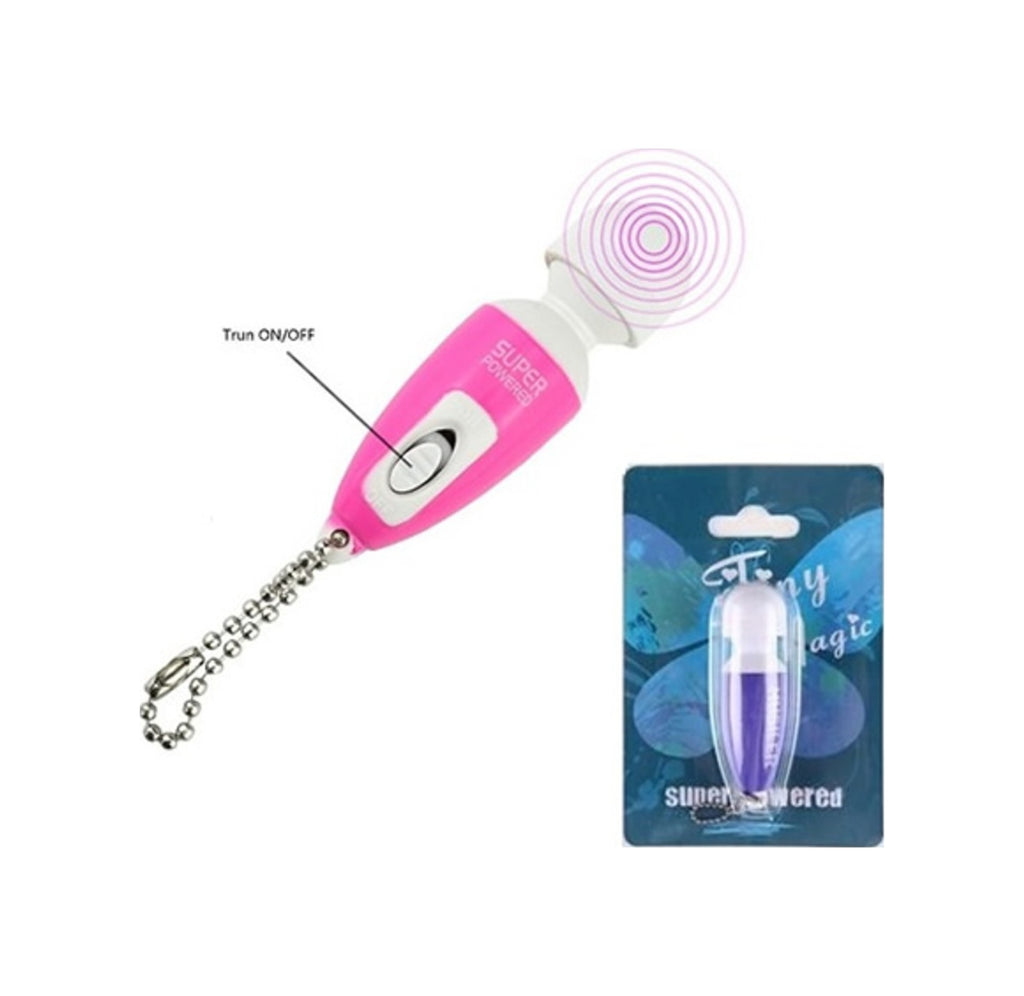 Powered 6 Cm Mini Vibratör Mastürbatör Anahtarlık Vibratör Pembe