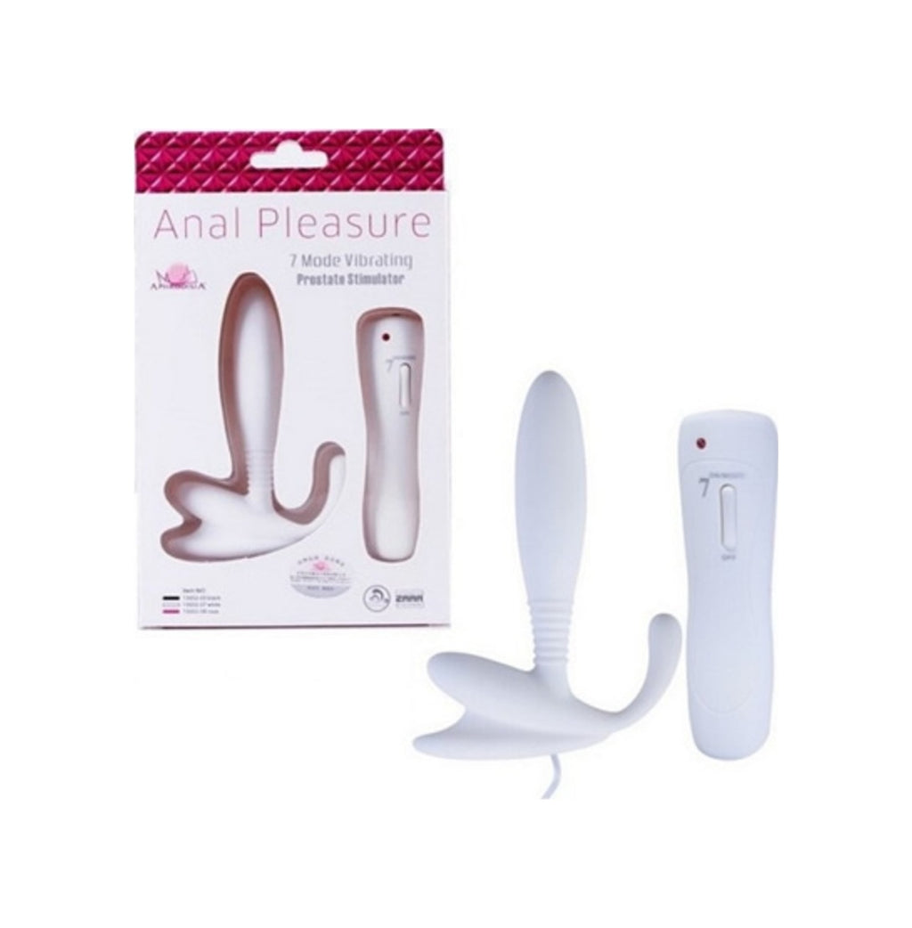 Anal Pleasures 7 Titreşimli Beyaz Anal Vibratör Anal Plug