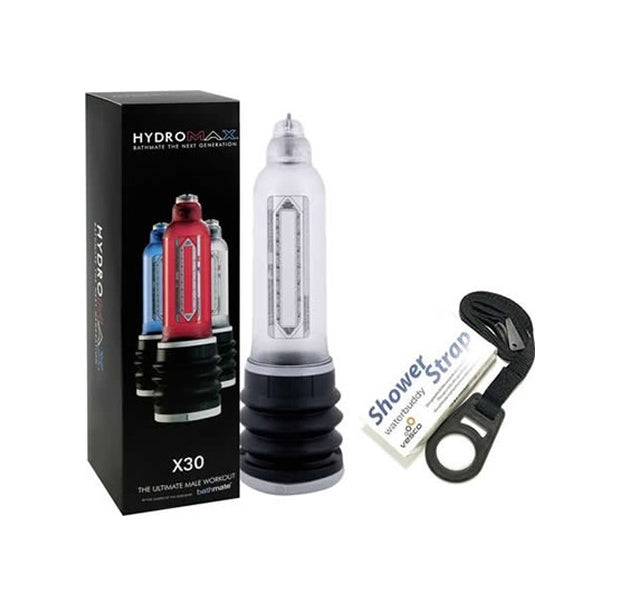 Hydromax X30 Sulu Vakum Penis Pompası Bathmate Şeffaf