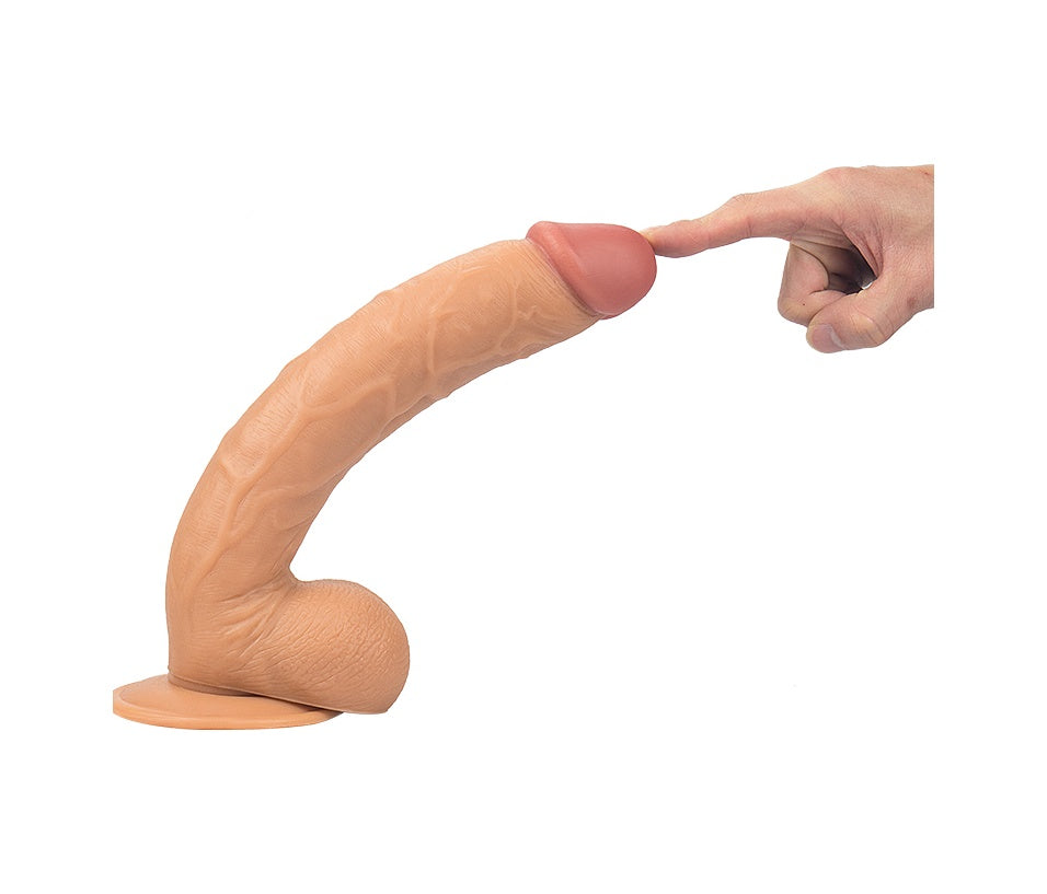 King 28 CM Realistik Penis Et Dokusu Gerçekçi Dev Dildo
