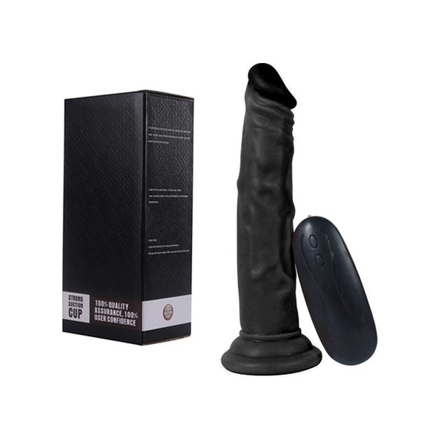 Diamond 10 Titreşimli Zenci Vibratör Penis Anal Vajinal Dildo