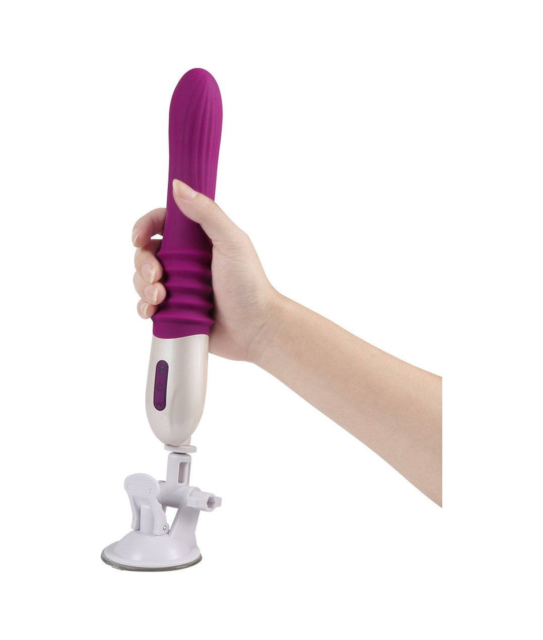 Usb Şarjlı Silikon 32 CM Otomatik Sex Makinesi Vantuzlu Vibratör