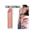 Lovetoy X-Tender 3 CM Dolgulu Realistik Uzatmalı Penis Kılıfı