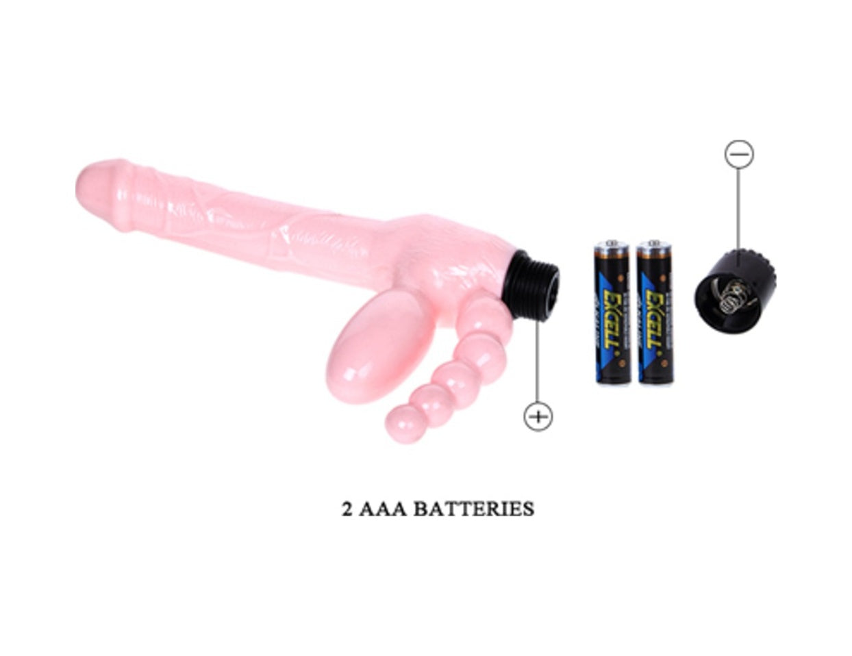 Baile Çift Taraflı Belden Bağlamalı Penis G-Spot Vibratör Anal Plug