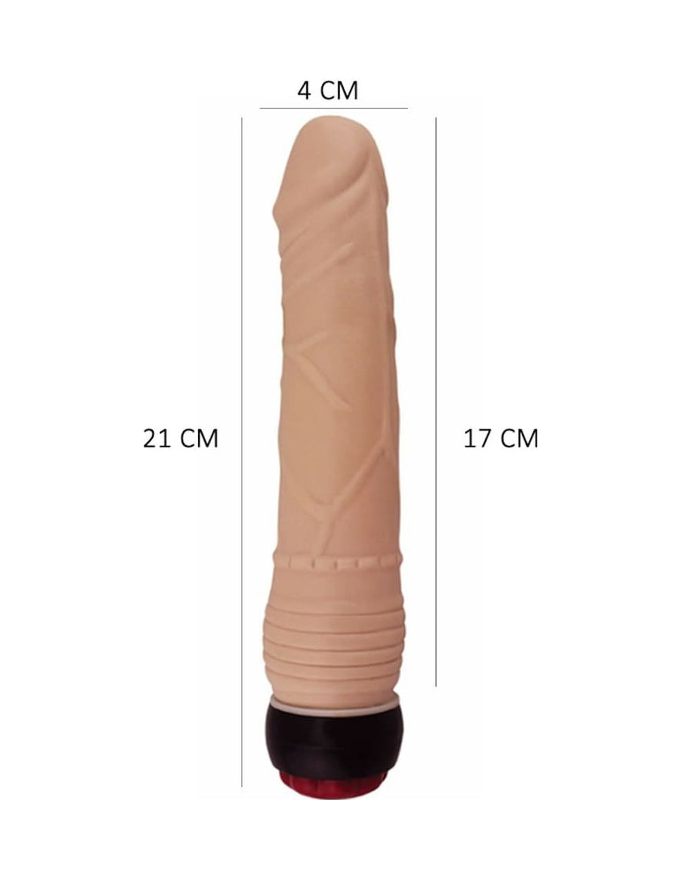 Massive Dong 21 Cm Titreşimli Vibratör Kalın Realistik Dildo