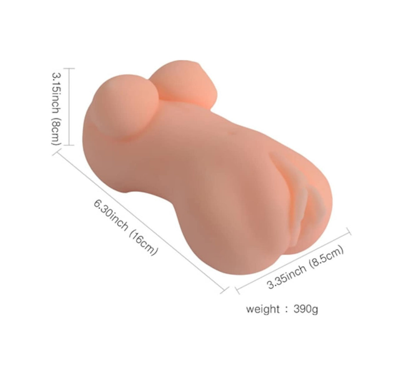 Shequ Full Realistik Bayan Kalça Suni Vajina Anüs Mastürbatör
