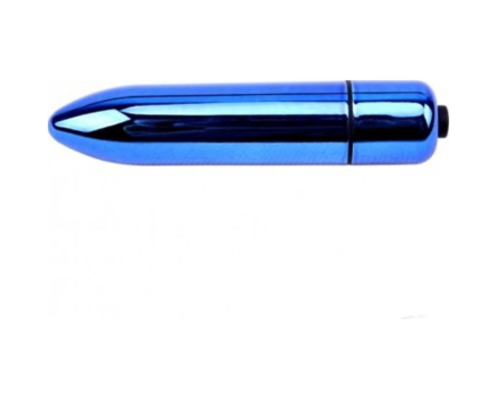 Bullet 9 Cm Mini Metal Titreşimli Süper Orgazm Vibratörü Mavi