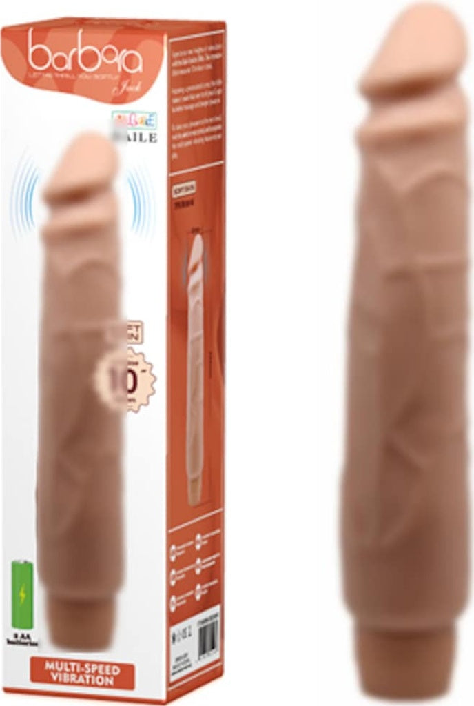 Baile Barbara 25 Cm Damarlı Realistik 10 Titreşimli Vibratör Penis