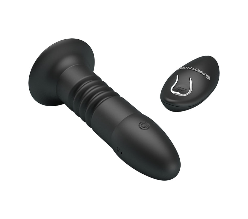 Uzaktan Kumandalı 4 Titreşim & 4 İleri Geri Hareketli USB Şarjlı Anal Plug