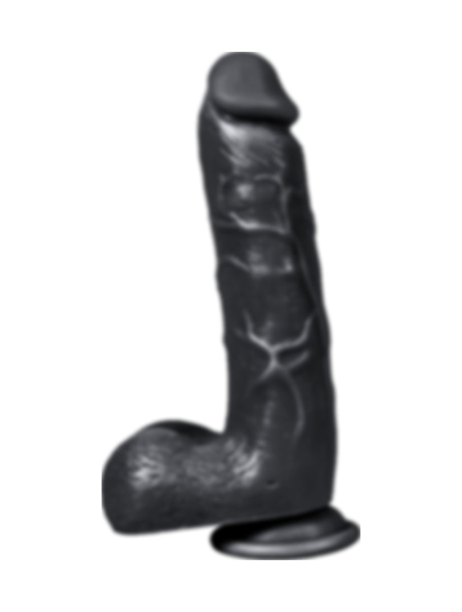 Tam Realistik 21 CM Vantuzlu Gerçekçi Ten Dokusunda Yapay Siyah Zenci Dildo Penis