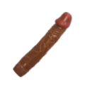 Zenci Güçlü Titreşimli 23 Cm Gerçekçi Vibratör Realistik Dildo