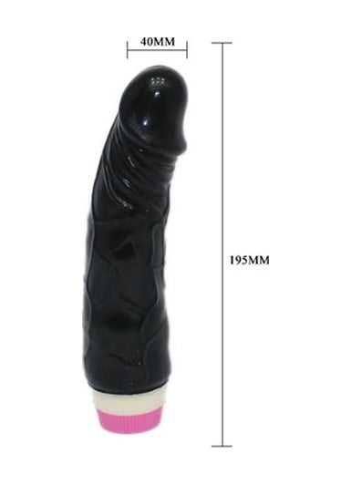 Baile Fantasy Vibe 19 Cm Titreşimli Realistik Zenci Dildo Vibratör