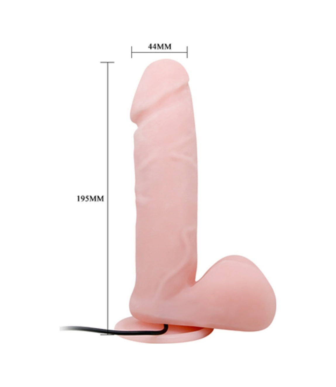 Baile Dong 20Cm Titreşimli Realistik Vibratör Süper Gerçekçi Penis