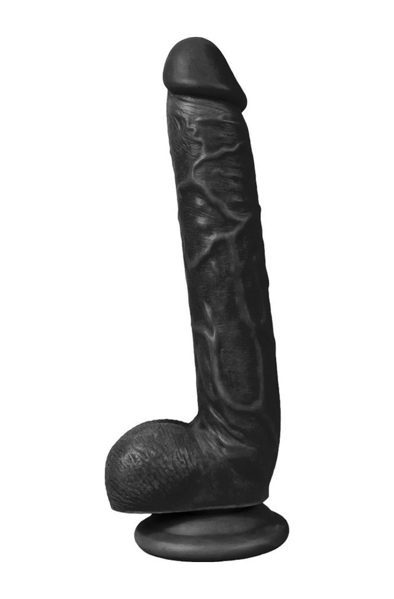 King Size 28 Cm Vantuzlu Gerçekçi Realistik Zenci Penis Dildo
