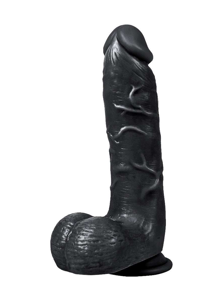 Tam Realistik 21 CM Vantuzlu Gerçekçi Ten Dokusunda Yapay Siyah Zenci Dildo Penis
