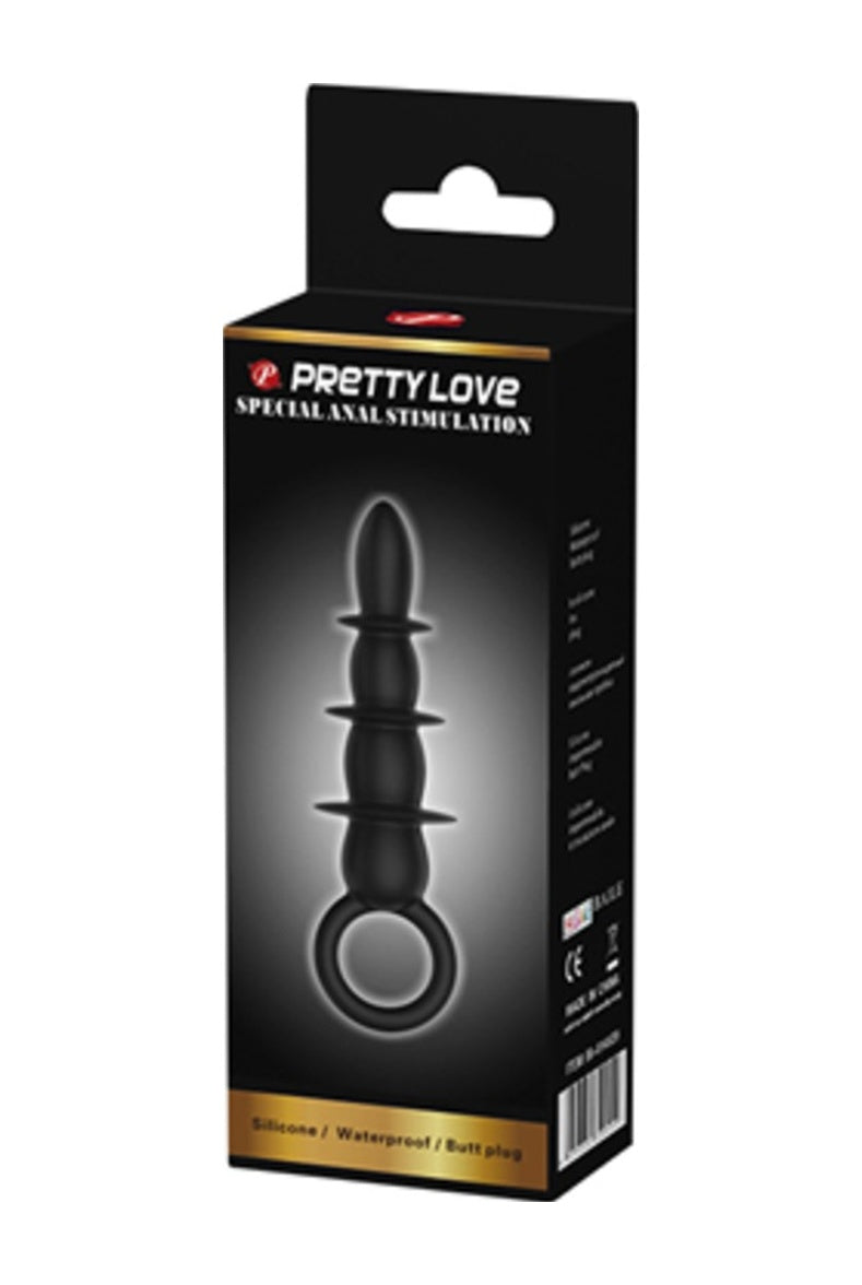 Pretty Love 13 Cm Boğumlu Süper Kalite Anal Plug Anal Açıcı Zenci Dildo