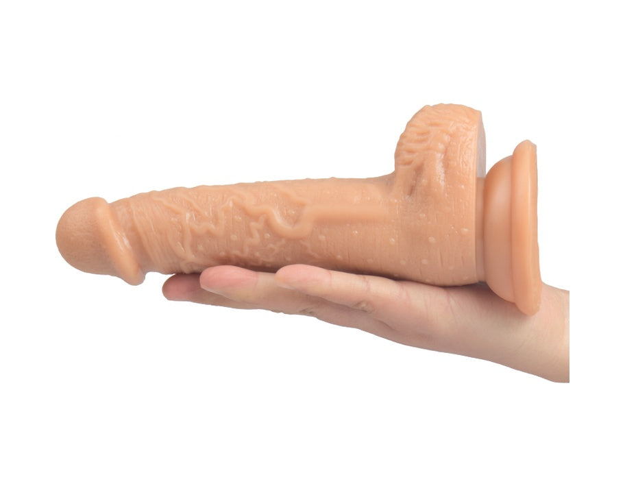 Gerçekçi Doku 19 CM Vantuzlu Realistik Dildo Penis