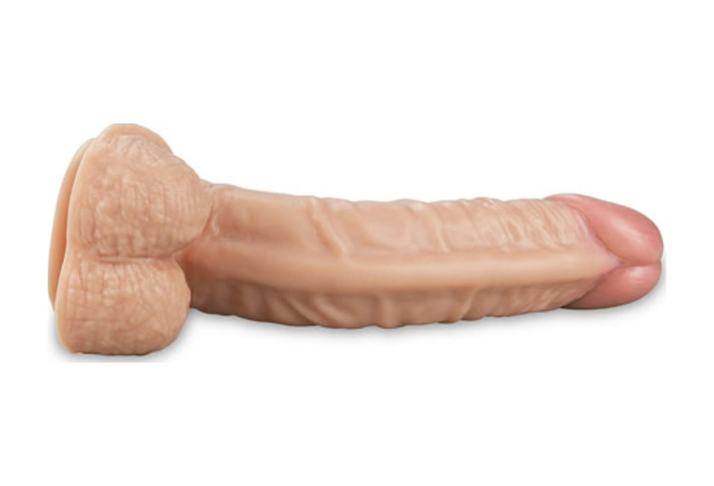 Lovetoy Real Extreme 22 Cm Eğimli Vantuzlu Ultra Realistik Penis Dildo
